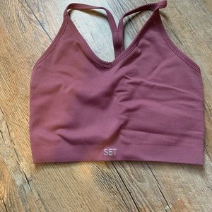 Set active sculpt flex ribbed v bra